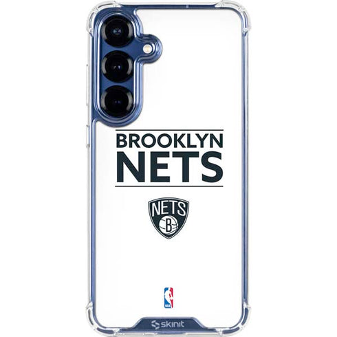 NBA Brooklyn Nets Standard - White Galaxy S25 Clear Case